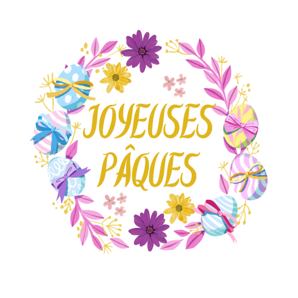 JOYEUSES PAQUES stickers cadeau, emballage commande, étiquettes rondes 40 mm, autocollants personnalisés,