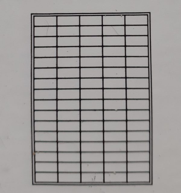 80 Etiquettes adhésives 40x18 mm couleur blanche