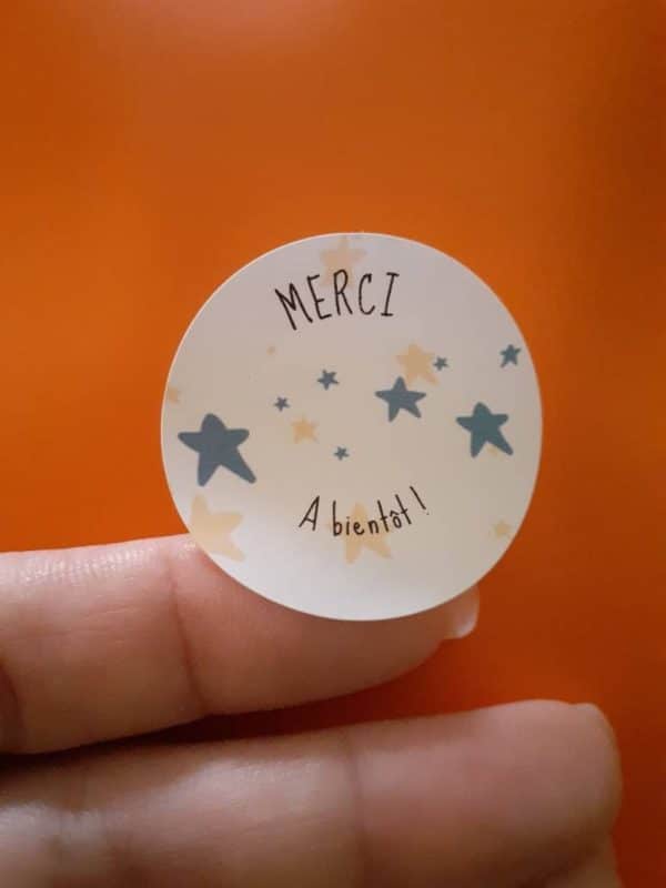 Étiquettes autocollantes, étiquettes adhésives festives, emballage cadeaux, sticker emballage commande – Image 2