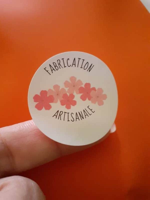 12 Etiquettes autocollantes rondes,étiquettes adhésives 35 mm, emballage cadeau, sticker emballage commande – Image 2