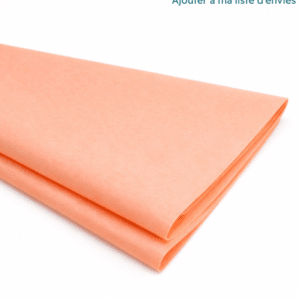 20 feuilles de papier de soie rose saumon 50 x 65 cm,  pour emballage cadeau ou commande
